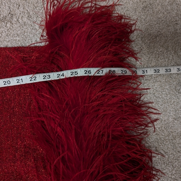 Vintage feather handmade dress - Picture 8 of 10